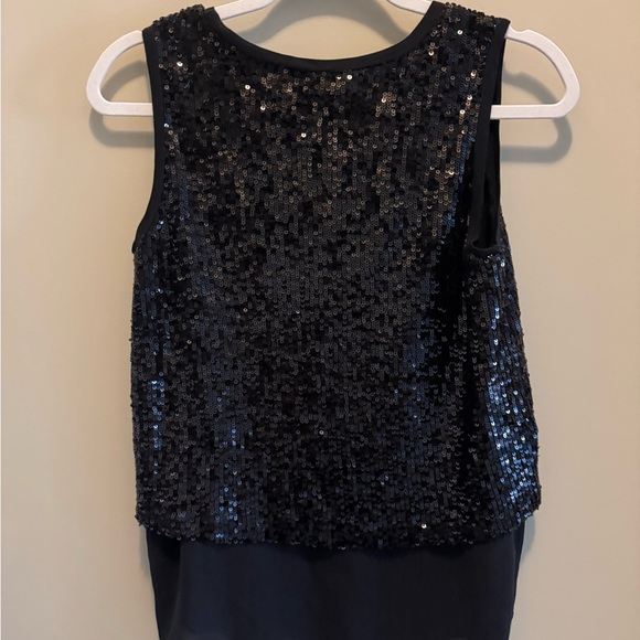 Generation Love Black Sequin Sleeveless Blouse